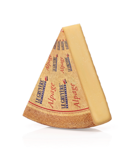 Slice of Le Gruyere D'Alpage Cheese