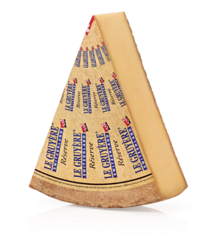 Slice of Le Gruyere Reserve Cheese